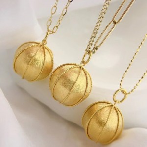 Tuochen Jewelry Wholesale新しいデザインジュエリー10K/14K/18Kソリッドゴールドネックレスチェーンネックレス