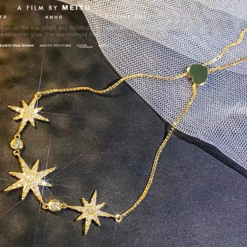 Tuochen Jewelry Fashion New Design 18K/14K/10Kゴールドダイヤモンドスターコレクションブレスレット